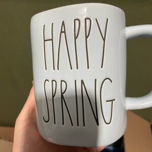 Rae Dunn White 'Happy Spring' Mug